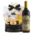 Far Niente Cabernet Wine And Godiva Black & Gold Celebration Gift Basket
