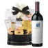 Opus One Red Wine And Godiva Black & Gold Celebration Gift Basket