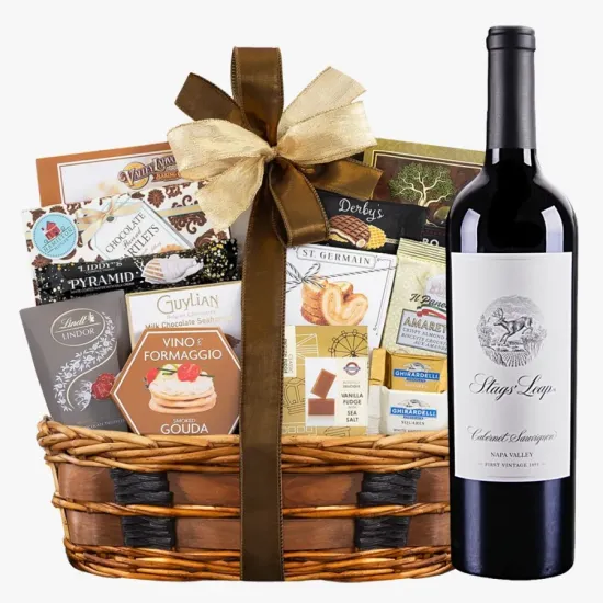 Stags' Leap Cabernet Sauvignon Wine And Bon Appetit Gourmet Gift Basket