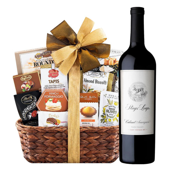Stags' Leap Cabernet Sauvignon Wine And Bon Appetit Gourmet Gift Basket