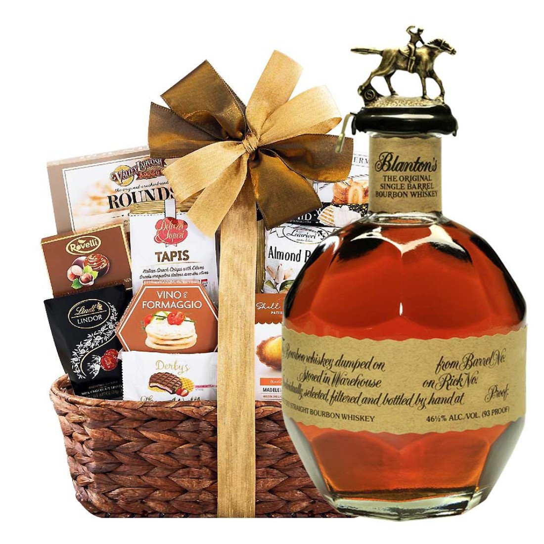 Blanton's Bourbon with Bon Appetit Gourmet Gift Basket