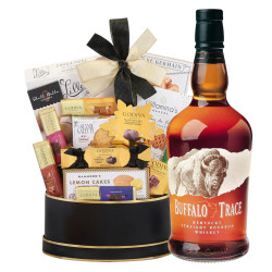 Buffalo Trace Bourbon And Gourmet Gift Basket