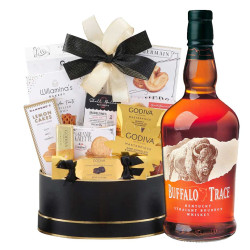 Buffalo Trace Bourbon And Gourmet Gift Basket