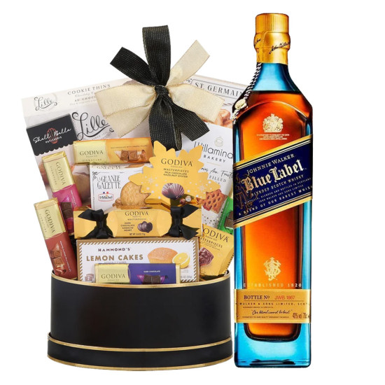 Johnnie Walker Blue Label Gift Basket Johnnie Walker Blue Label Gift Basket