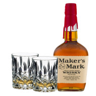 Maker’s Mark Bourbon And Riedel Glasses Gift Set