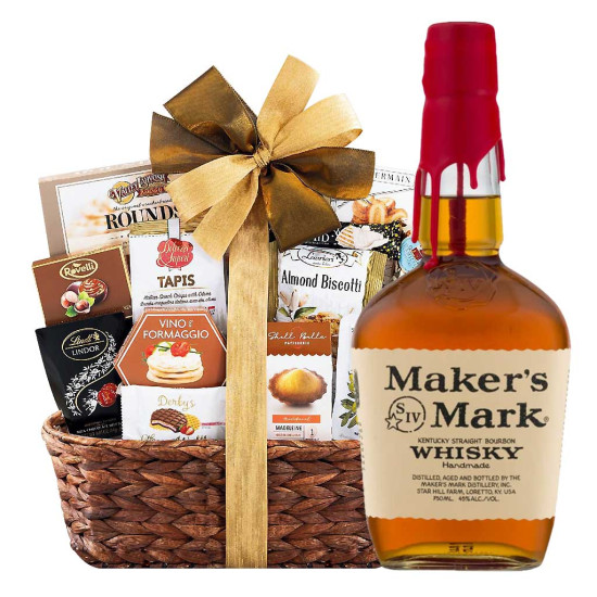 Maker's Mark Bourbon And Bon Appetit Gourmet Gift Basket