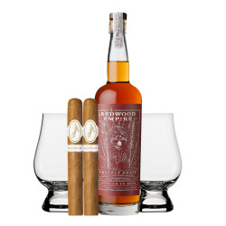 Redwood Empire Bourbon Gift Set with Glasses & Cigar
