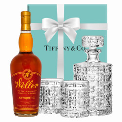 Weller Antique 107 & Tiffany Crystal True Barware Set
