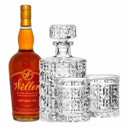 Weller Antique 107 Bourbon And True Barware Gift Set