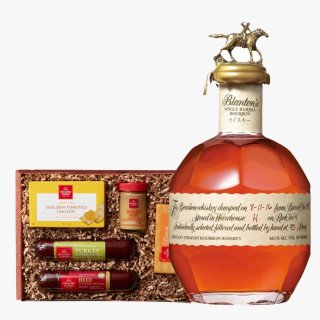 Blanton's Bourbon Whiskey and Hickory Farms Gift Set