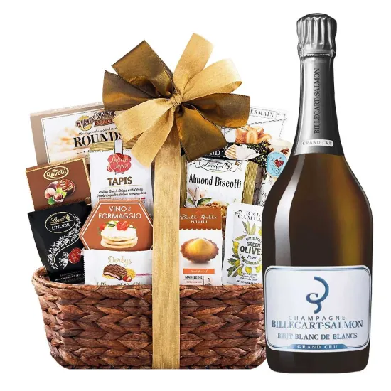 Billecart-Salmon blanc De Blancs And Bon Appetit Gift Basket