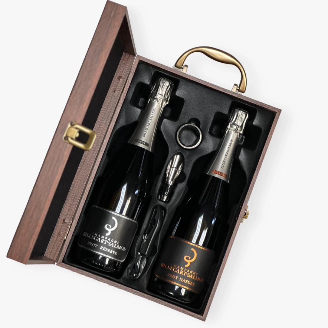 ※限定※Billecart-Salmon Brut Réserve セット Billecart-Salmon Champagne (Brut Nature + Brut Reserve) Wooden