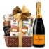 Veuve Clicquot Brut Champagne and Bon Appetit Gourmet Gift Basket