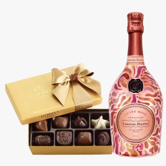Laurent Perrier Cuvee Rose Petal Robe Gift Set Laurent Perrier Cuvee Rose Petal Robe Gift Set