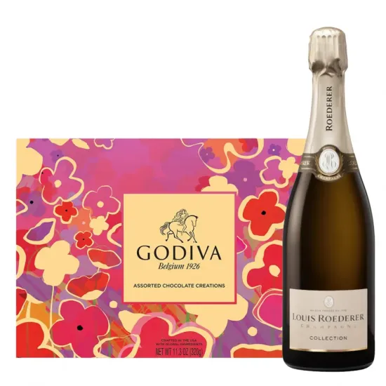 Louis Roederer Collection 244 Champagne & Godiva Gift Set Louis Roederer Collection 244 Champagne & Godiva Gift Set