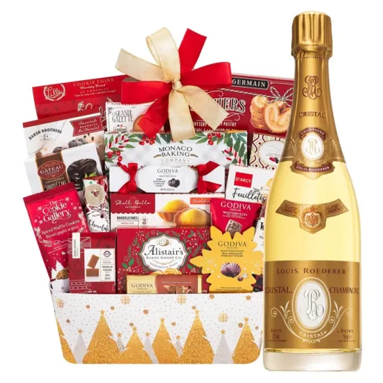 Louis Roederer Cristal Champagne Gift Basket