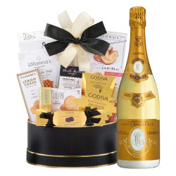 Louis Roederer Cristal Champagne And Golden Gift Basket