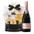 Moet & Chandon Rose Champagne And Golden Godiva Gift Basket