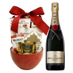 Moet and Chandon Champagne with Chocolates Gift Basket
