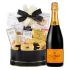 Veuve Clicquot And Godiva Black & Gold Celebration Gift Basket
