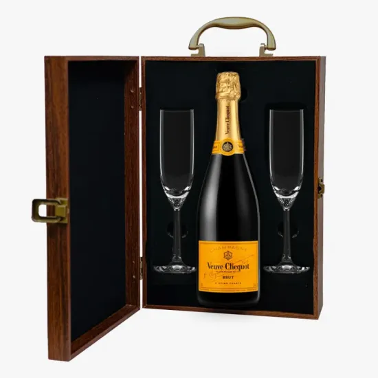 Veuve Clicquot Brut Champagne And Flutes Gift Set