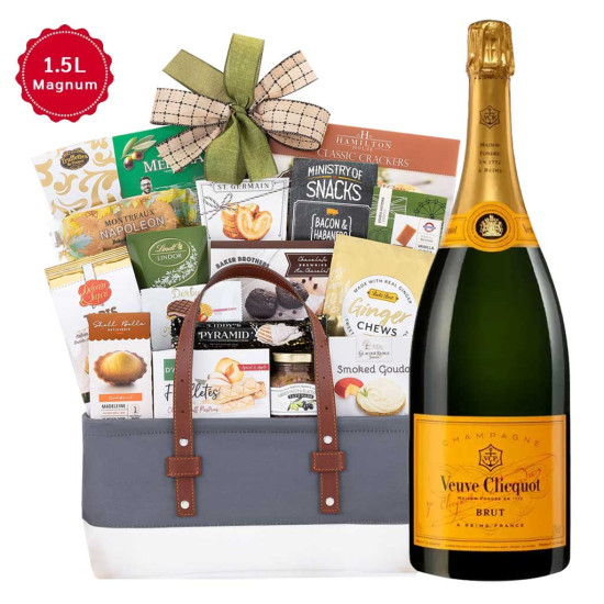 Veuve Clicquot Magnum Champagne And Gourmet Gift Basket