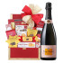 Veuve Clicquot Rose Brut Champagne And Golden Gift Basket