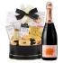 Veuve Clicquot Rose Champagne & Black & Gold Celebration Gift Basket