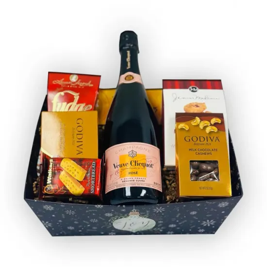 Veuve Clicquot Rose Gift Basket