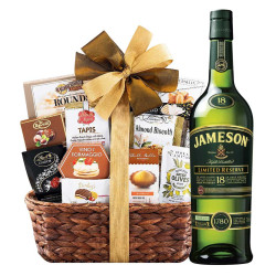 Jameson 18 Year Old Irish Whiskey And Bon Appetit Gourmet Gift Basket