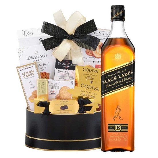 Johnnie Walker Black Label Gift Basket
