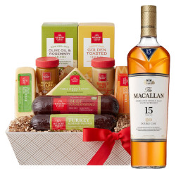 Macallan 15 Year Scotch Whisky And Cheese Gift Basket